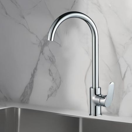 Смеситель для кухни WesnaArt OCEAN OCE12-110, хром, артикул OCE12-110