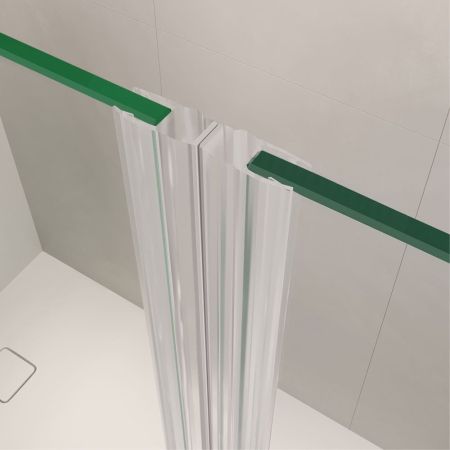 Душевая дверь RGW LE-009 (LE-004 + Z-09+профиль A-14) (Прозрачное, 1300)