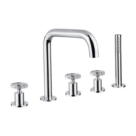 REVERSA См-ль на борт ванны, на 5 отв., хром, артикул 28193