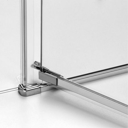Душевое ограждение NEW TRENDY AVEXA 100x80x200 EXK-1482 (хром), артикул EXK-1482