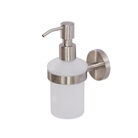 RELAX-SOIS-V-BORO Диспенсер для мыла подвесной, стекло, исполнение брашированное золото, артикул RELAX-SOIS-V-BORO