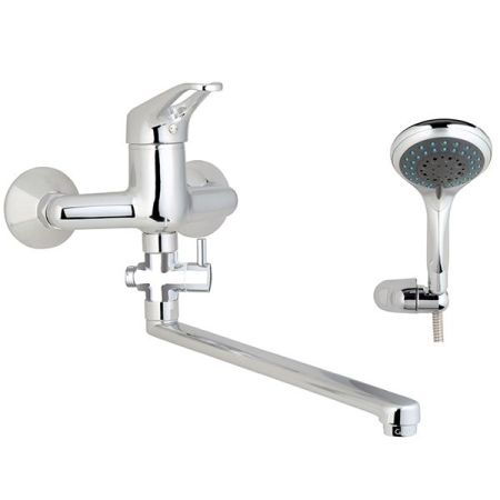 Смеситель для ванны GPD Kalipso MAE23-3 универсальный Хром, артикул MAE23-3