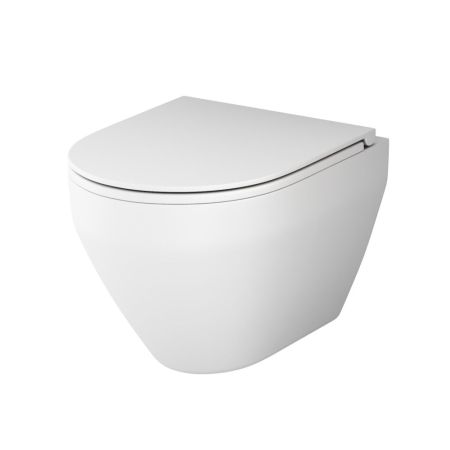 C701700MWSC Spirit V2.0 подвесной унитаз FlashClean с сиденьем микролифт, бел мат, артикул C701700MWSC