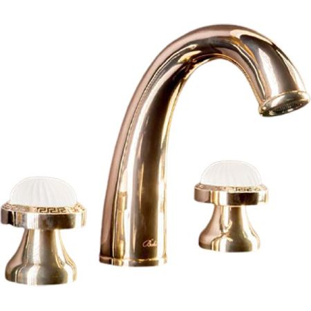 Смеситель для раковины на 3 отверстия SATINE золото_Комплект, артикул 297-ST