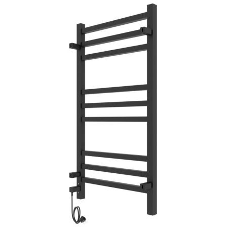 Полотенцесушитель электро "Астор ЧКЧ9 350х700", черный муар, правый
