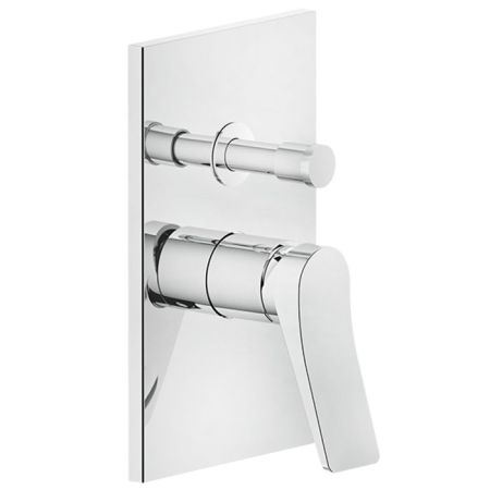GESSI Rilievo Встраиваемый смеситель для душа на 2 источника с автоматическим переключателем (внешние части), цвет: хром