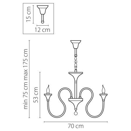 Люстра подвесная Serpente Lightstar Premium 703064, артикул 703064