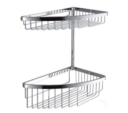 Colombo Angolari двойная полка, цвет: хром, артикул B9612.CR