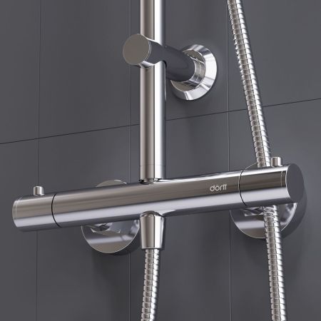 D0710400 Futura душевая система с душевым ТМС смесителем, хром, артикул D0710400