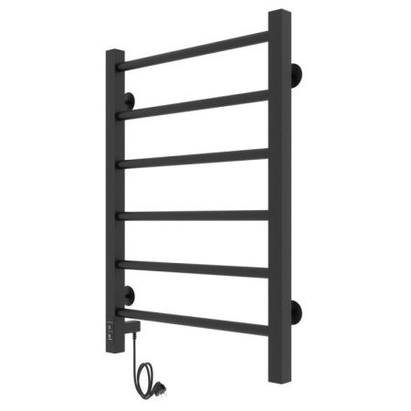 Полотенцесушитель электро "Феличия ЧКЧ6 400х600", черный муар, левый