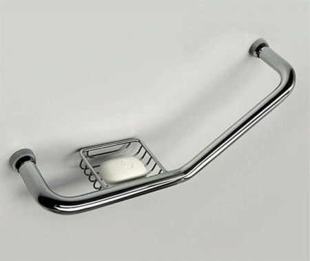 Поручень для ванны WasserKRAFT K-1077L с мыльницей Хром