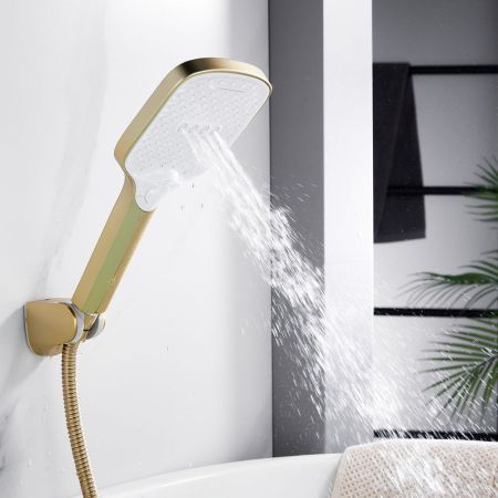 Смеситель для ванны Shevanik S4002G, золотой сатин, артикул S4002G