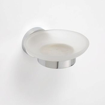 Мыльница OMEGA стеклянная  115x135x55мм