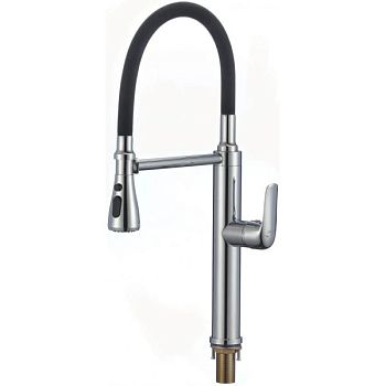 Смеситель для кухни с гибким изливом и режимом душ Savol S-002803, хром