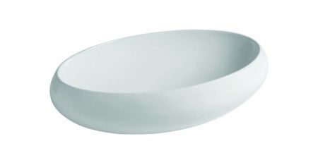 Hidra Tao, накладная овальная раковина 60x40x17h см, цвет белый глянцевый, артикул TA20/001