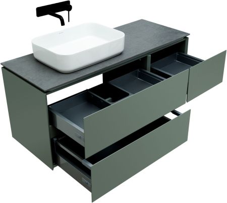 Тумба под раковину Allen Brau Infinity 120 1.21005.CGM L олива матовый, артикул 1.21005.CGM