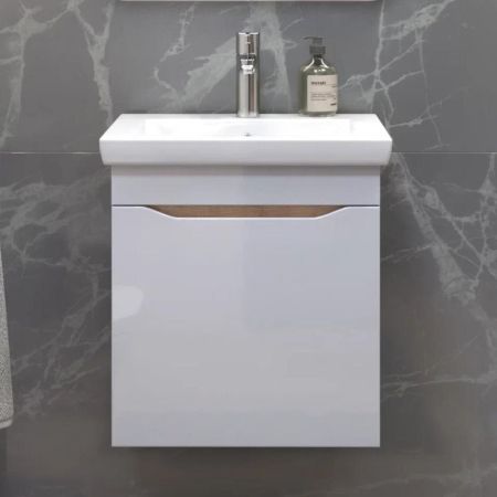 Тумба под раковину подвесная VIGO Grani 028 дуб золотой, 50 см, артикул 028 дуб золотой