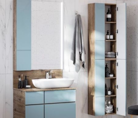 Подвесной шкаф Акватон Мишель 43 1A243903MIX30 Дуб рустикальный Фьорд, артикул 1A243903MIX30