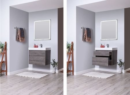 Мебель для ванной Aquanet Nova Lite 75 дуб рошелье (2 ящика), артикул 00242904