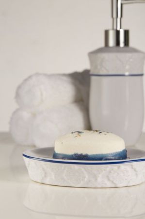 Мыльница Fora England FOR-GR036 Бело-синяя, артикул FOR-GR036