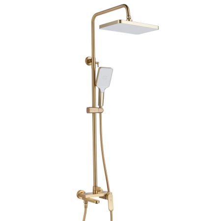 Душевая система Shevanik S4536G, золотой сатин