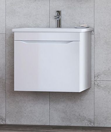 Тумба с раковиной подвесная VIGO Grani tp.GRI.ELI.60.1Y, 60 см, артикул tp.GRI.ELI.60.1Y-com