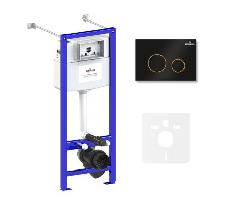 Комплект 4 в 1 инсталляции для подвесного унитаза Lavinia Boho Relfix 77020036, артикул 77020036