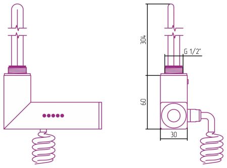 Модуль электрический многофункциональный "МЭМ CUBE левый" (САТИН), артикул 071-1517-3007