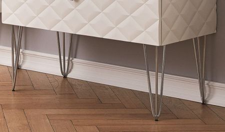 Puris Diamond Line, комплект из 4-х ножек для тумбы под раковину, цвет хром, артикул PZ11461