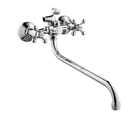 Смеситель для ванны Haiba HB2208-2, хром, артикул HB2208-2