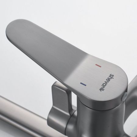 Душевая система Shevanik S6236T, оружейная сталь, артикул S6236T