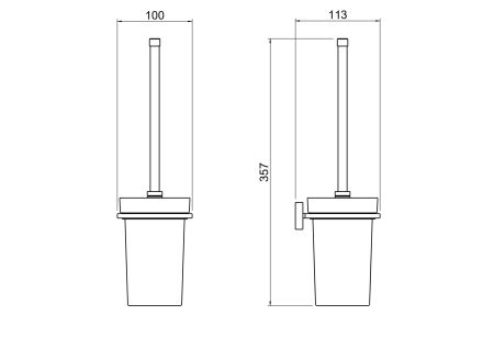 Ершик AQUATEK AQ4310CR ЛИБРА, артикул AQ4310CR