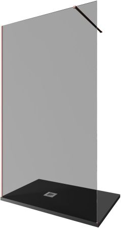 Душевая перегородка Allen Brau Infinity 1 120 3.21024.60.T медь браш, артикул 3.21024.60.T