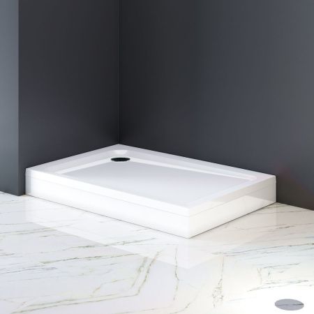 W90T-404-12080W Gem Square 120x80 поддон с сифоном W90T-404-12080W Gem Square 120x80 поддон с сифоном