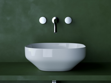 Умывальник чаша накладная квадратная Элемент (Element) 380x380x150мм, артикул CN5032