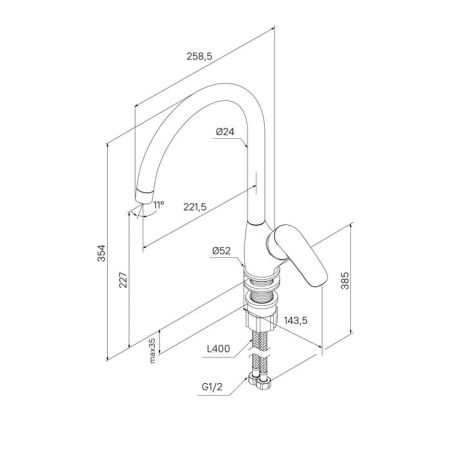 Смеситель для кухни Milardo (RORBL0JM05), артикул RORBL0JM05