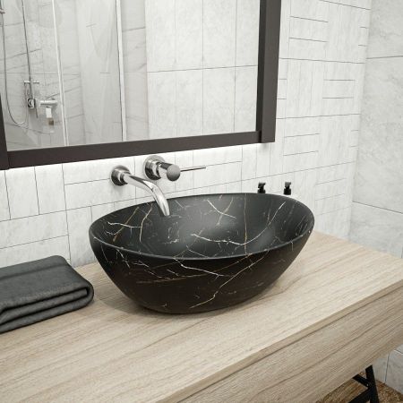 Раковина чаша Maretti EN13NS87-560MR, черный мрамор, артикул EN13NS87-560MR