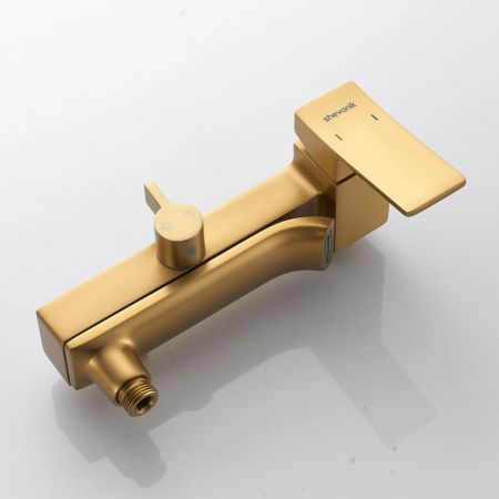 Душевая система Shevanik S4036G, золотой сатин