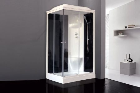 Душевая кабина Royal Bath RB 8120HP6-BT (черное/прозрачное) правая