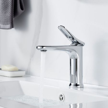 Смеситель для раковины Shevanik S4701, хром