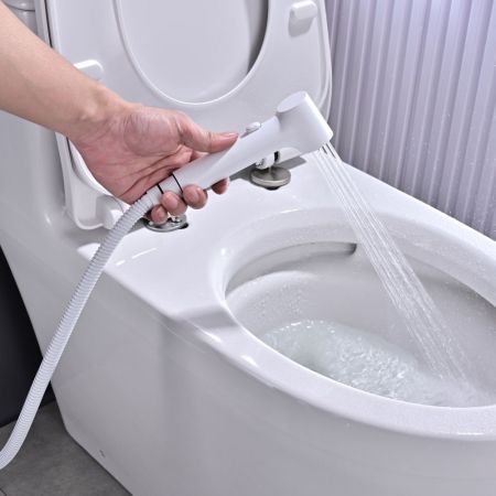 Гигиенический душ со смесителем Rose R235C, белый