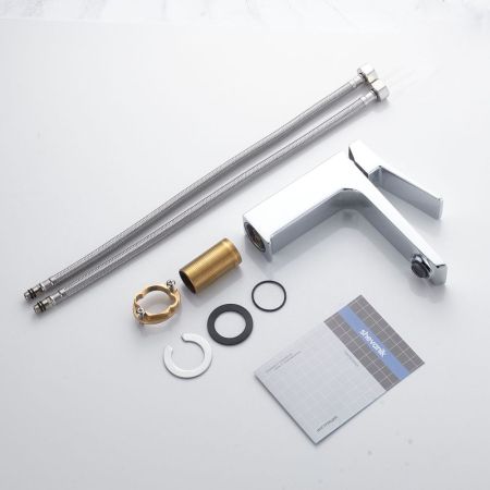 Смеситель для раковины Shevanik S4401, хром