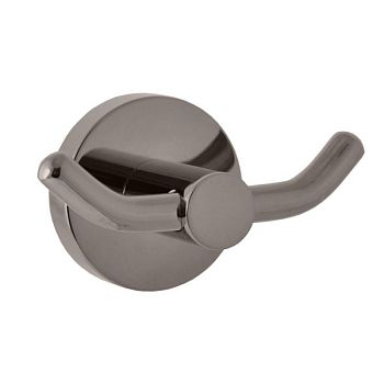 Крючок для ванной комнаты двойной Rav Slezak COLORADO COA0102MGK, серый металлик брашированный