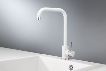 Смеситель для кухни GRANULA (ST-4033, БЕЛЫЙ), артикул ST-4033, БЕЛЫЙ