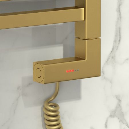 Модуль электрический многофункциональный "МЭМ CUBE левый" (Матовове ЗОЛОТО), артикул 032-1517-3007