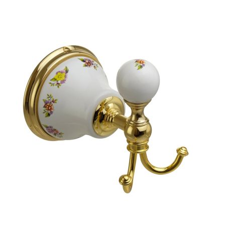 PROVANCE Крючок, керамика с декором/золото, артикул 17698