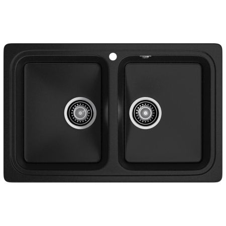 Кухонная мойка GranFest STANDART 780K, черный, артикул S-780K черный