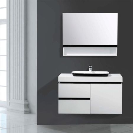 Зеркальный шкаф Orans 90 BC-6019-1000 Белый Черный