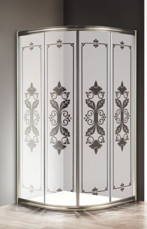 Душевой уголок CEZARES GIUBILEO-R-2-SCORREVOLE, артикул GIUBILEO-R-2-90-SCORREVOLE-PP-St