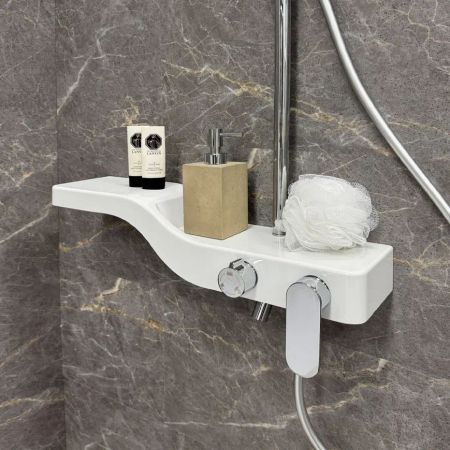 Душевая система Fixsen WAVE FX-9400, белая+хром, артикул FX-9400